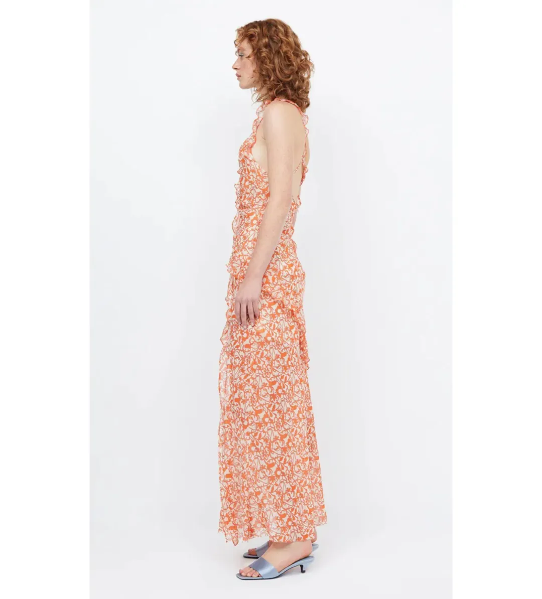 Bec & Bridge Firefly Frill Maxi Dress Fiesta Floral Size AU 8 for rent on The Volte - main image
