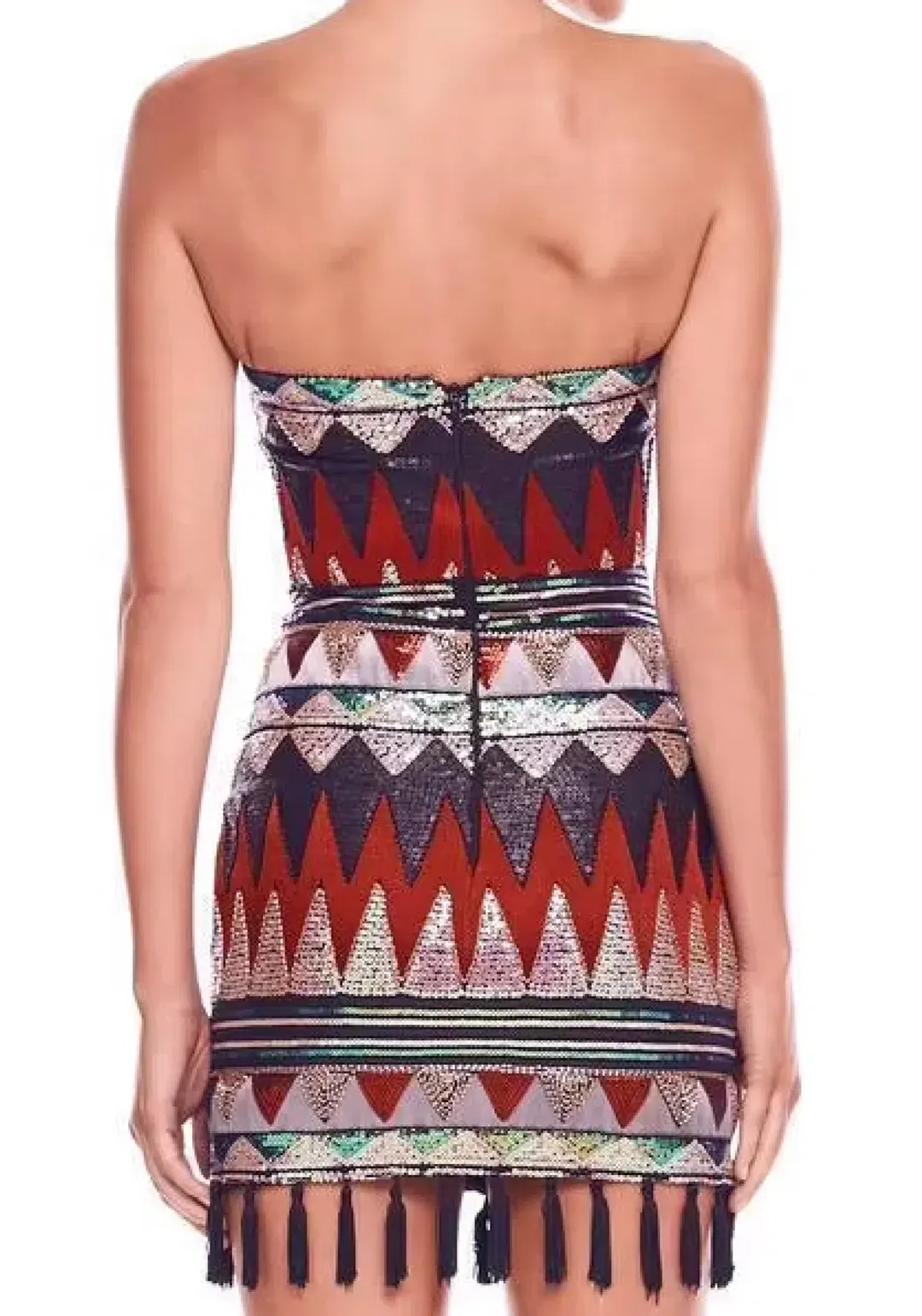 Eliya the Label Perplex Dress Multi Sequin Size 6  for rent on The Volte - main image