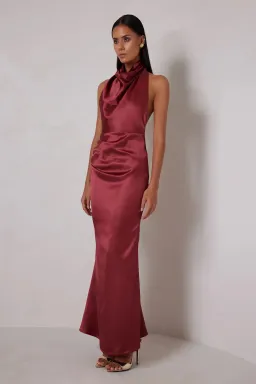 Elle Zeitoune Yvette Maxi Dress in Rust Size 8 for rent on The Volte - image 1