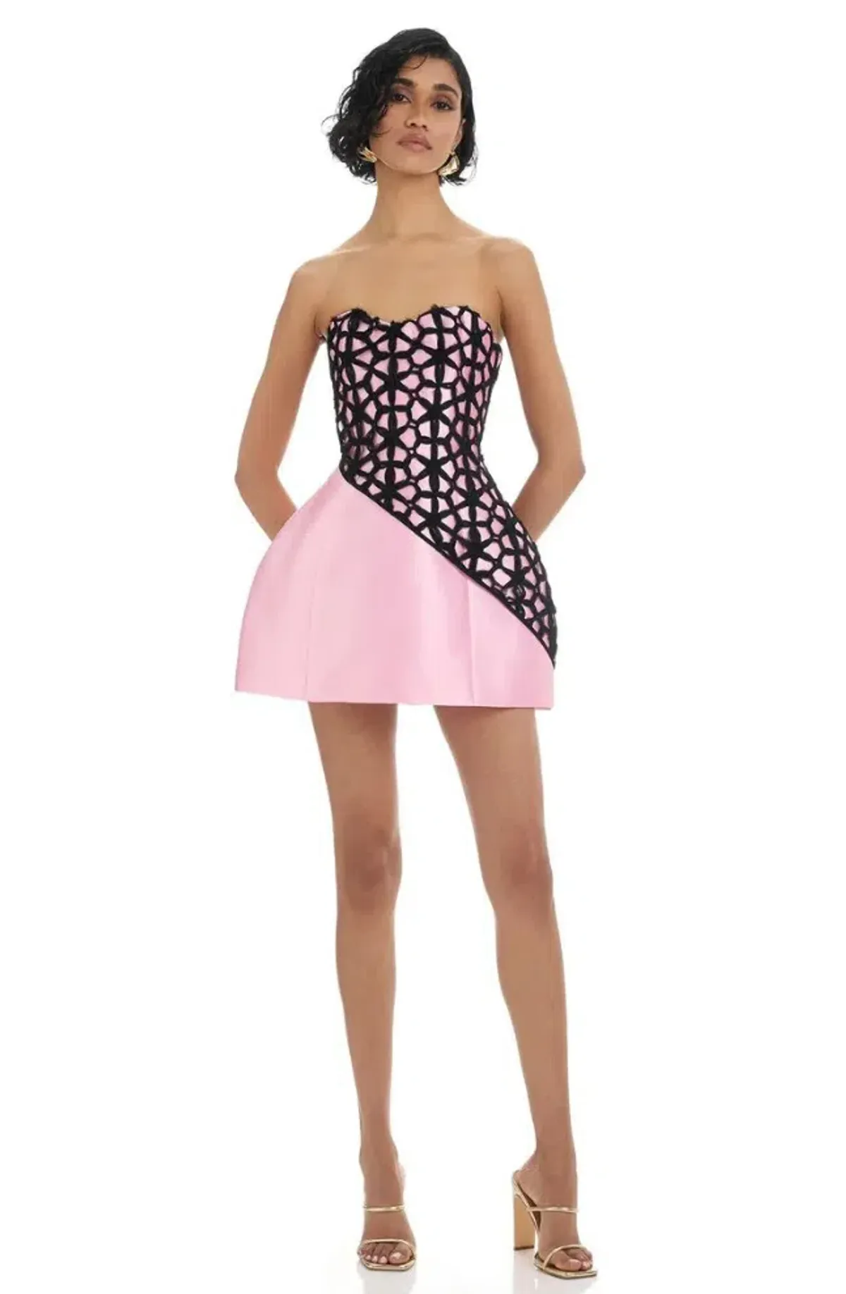 Eliya The Label Ataya Dress Mini Pink Size AU 8 for rent on The Volte - main image