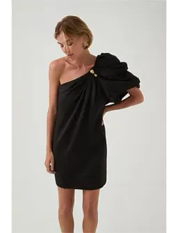Aje Cira Mini Dress Black Size 8 for rent on The Volte - image 4