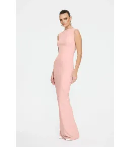 Effie Kats Verona Maxi Gown in Blush Size XS / AU 6 for rent on The Volte - image 1