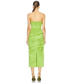 Rachel Gilbert Ren Midi Dress Green Size AU 12 for rent on The Volte - image 2