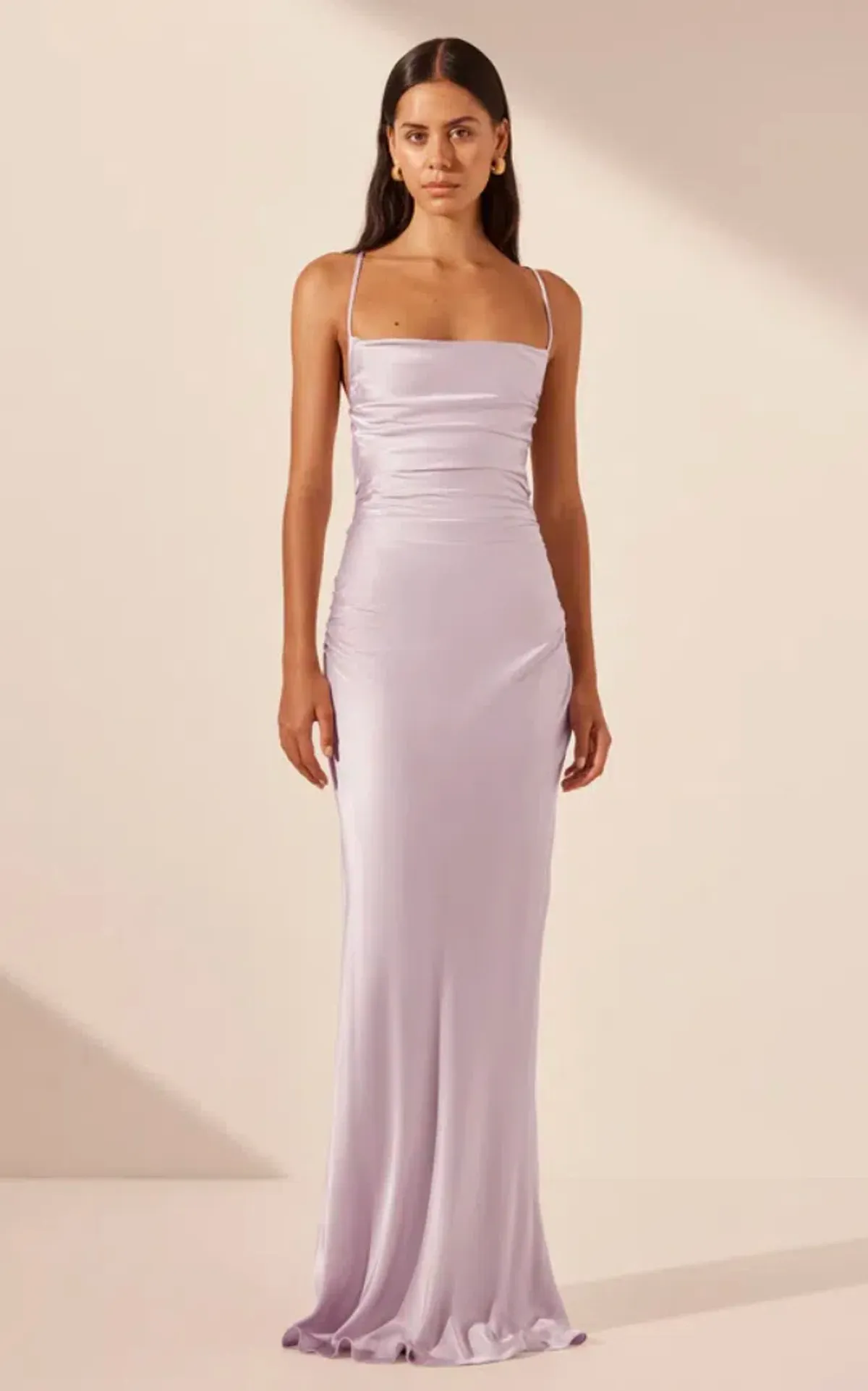 Shona Joy La Lune Lace Back Maxi Lilac Size AU 6 for rent on The Volte - main image