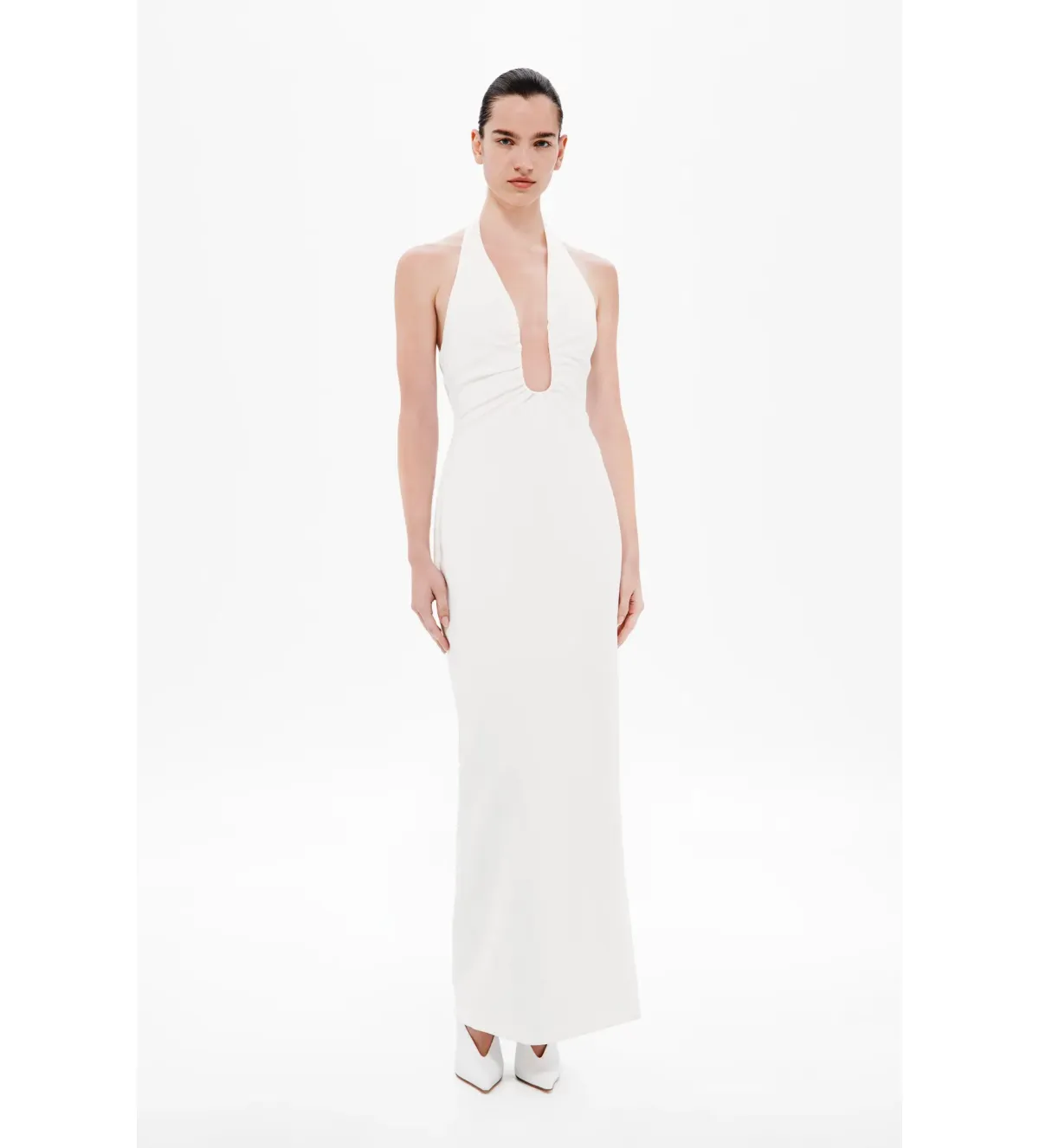 MISHA Alusia Maxi Dress Ivory Size 8/S for rent on The Volte - main image