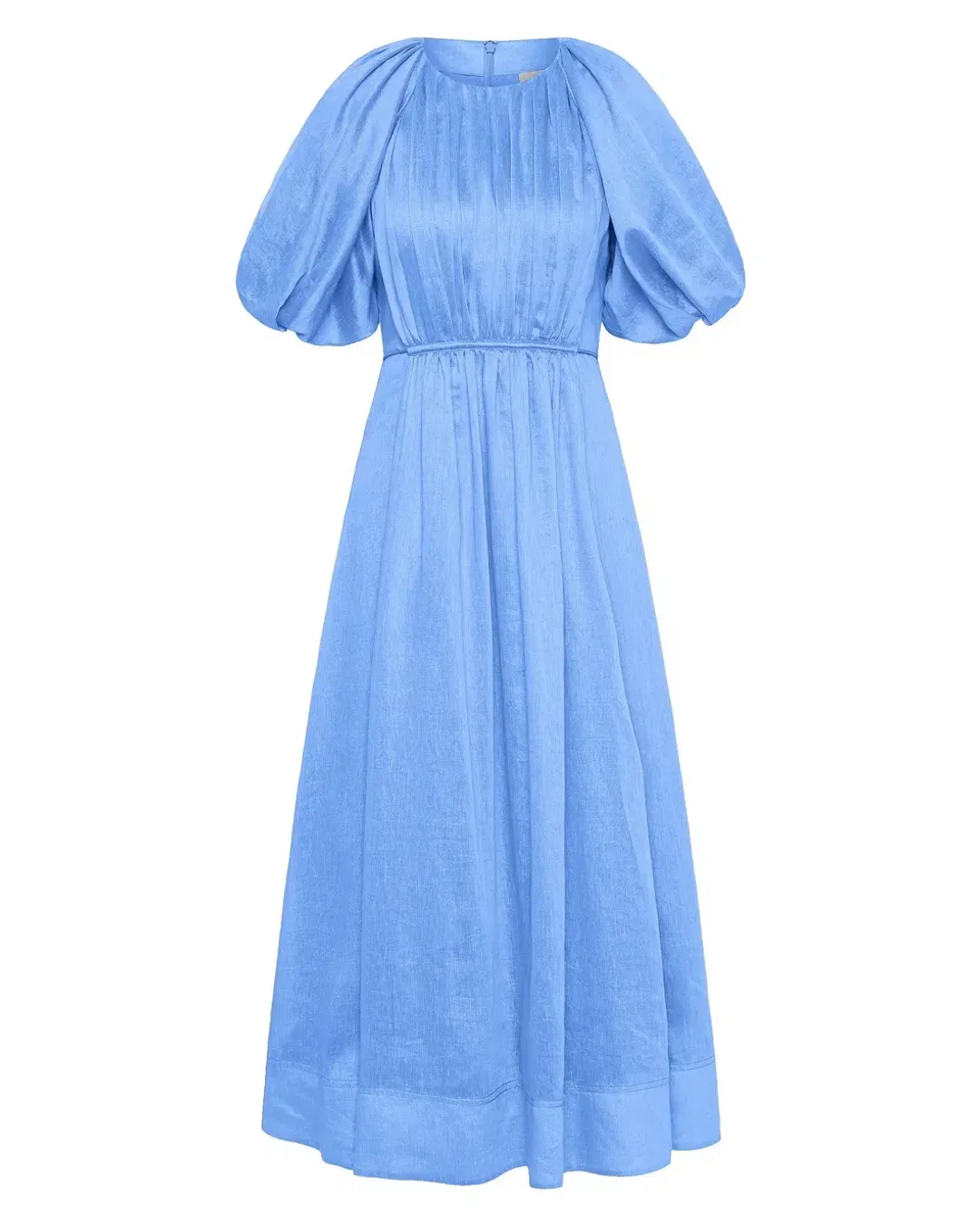 Aje Alma Midi Dress Blue Size 12 for rent on The Volte - main image