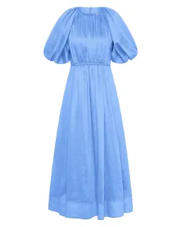 Aje Alma Midi Dress Blue Size 12 for rent on The Volte - image 5