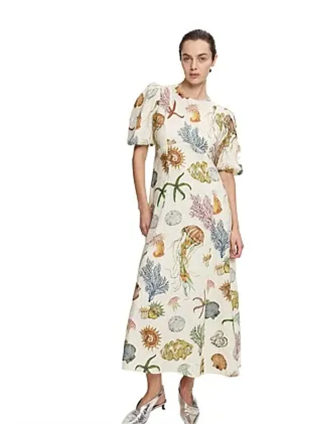 Alemais Sea Midi Dress Size 8 for rent on The Volte - main image