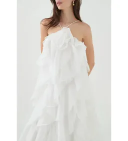 Aje Pandorea Maxi Dress in Ivory Size XXL / AU 16 for rent on The Volte - image 4