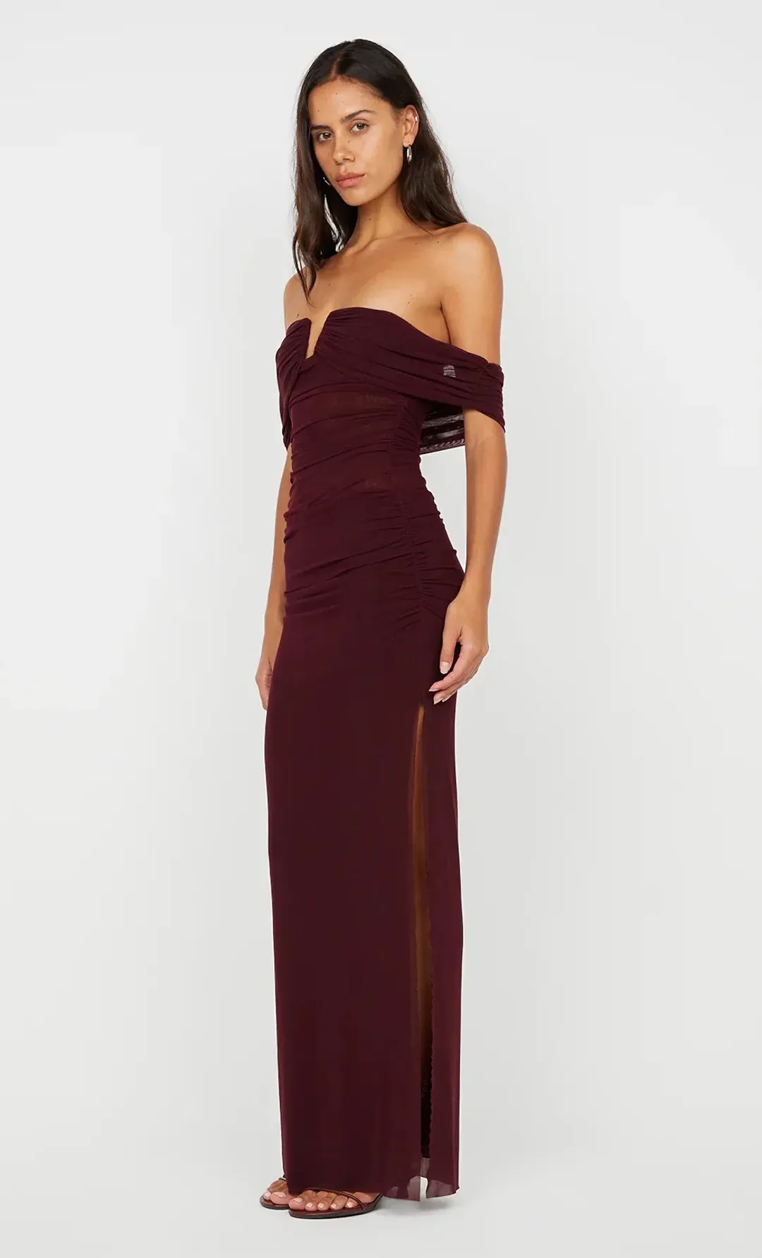 Bec & Bridge Poppy Gathered Maxi Plum Size 8 for rent on The Volte - main image