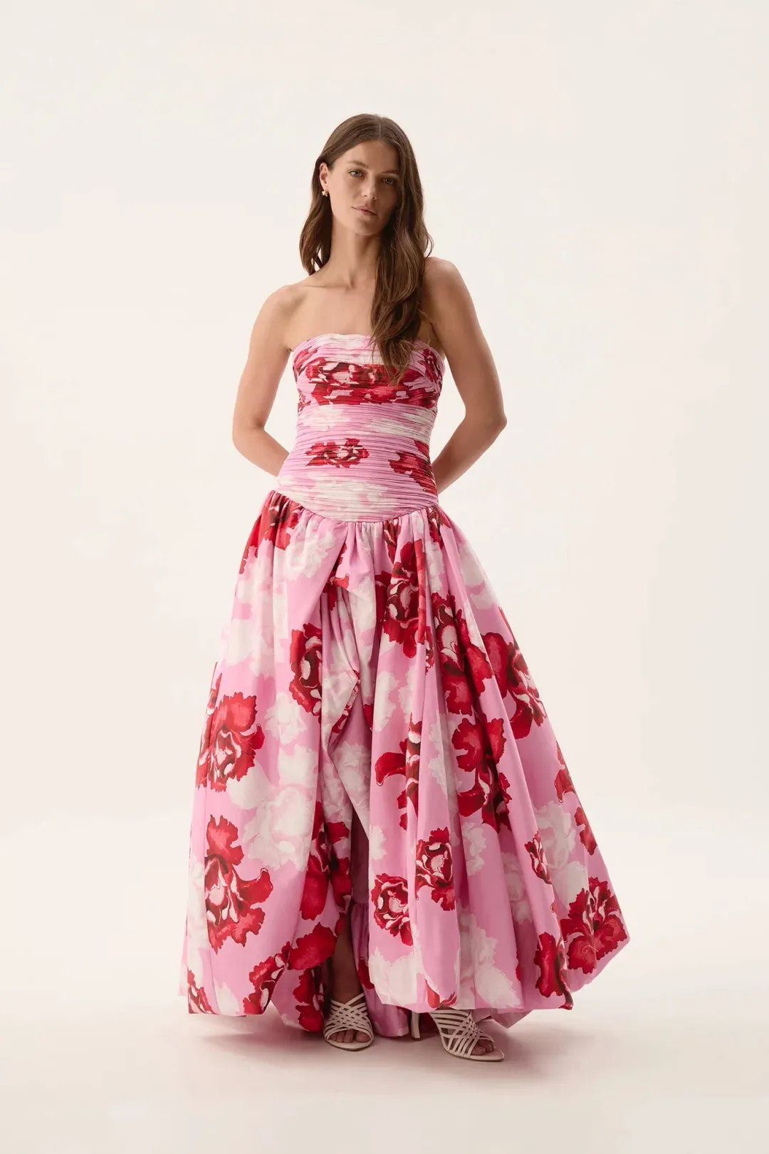 AJE Behold Maxi Dress in Pink Boldly Blooming Size 12 for rent on The Volte - main image