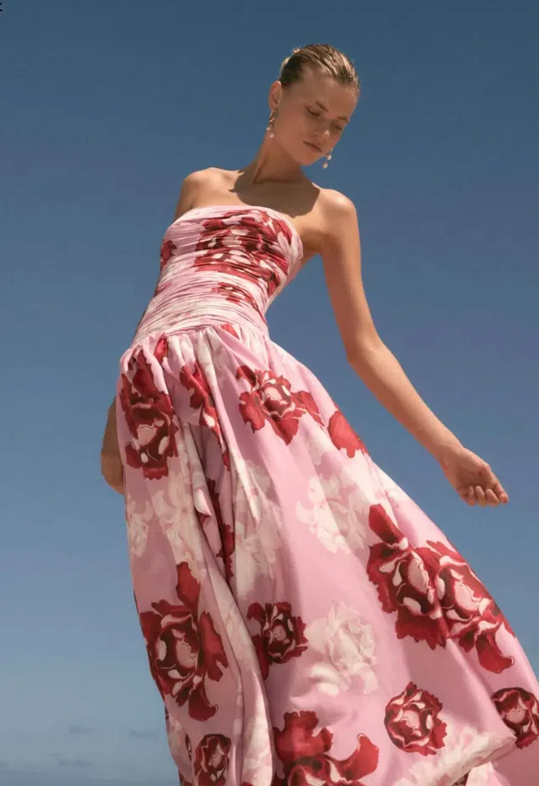 AJE Behold Maxi Dress in Pink Boldly Blooming Size 12 for rent on The Volte - main image