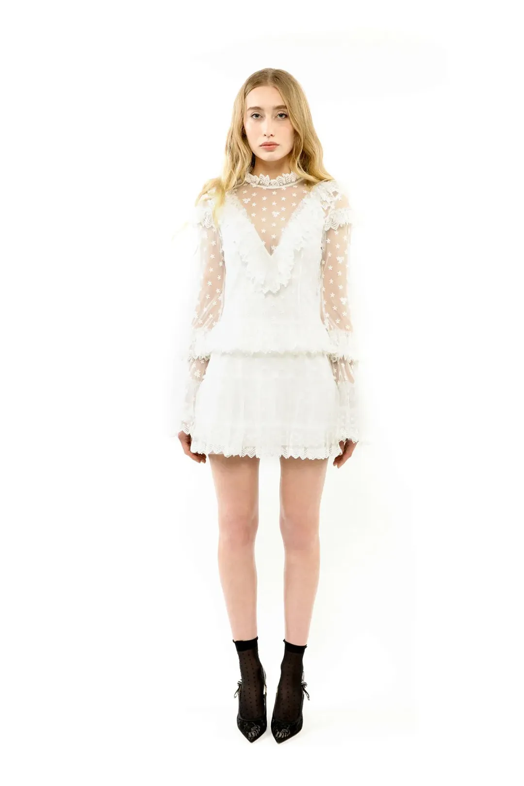 ALICE By Alice McCall Cecilia  Mini Dress in White Size US 10/AU 14 for rent on The Volte - main image