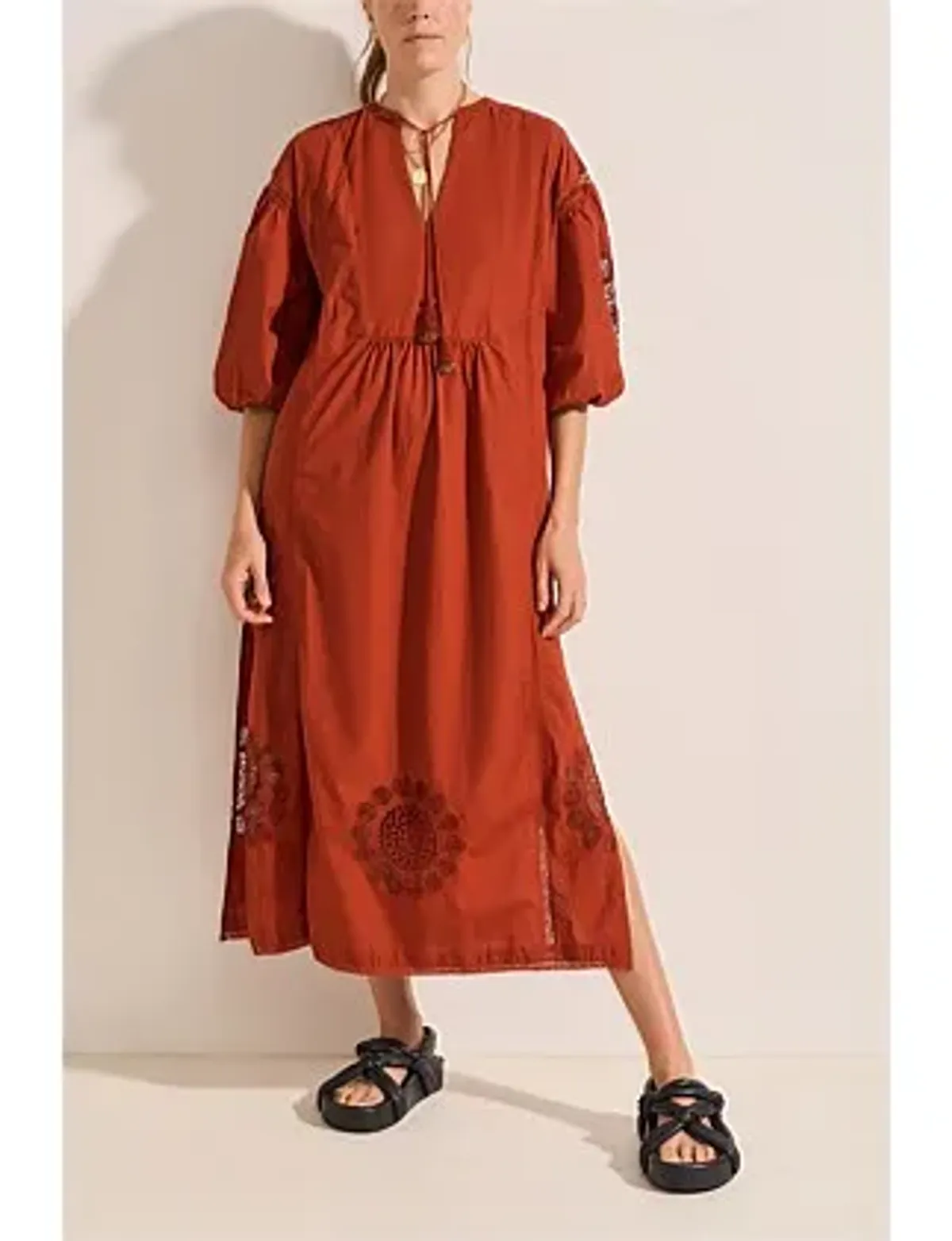 Ilio Nema Circe Dress Red Size S/Au 8 for rent on The Volte - main image