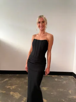Eliya The Label Hilda Gown in Black Size 8 for rent on The Volte - image 5