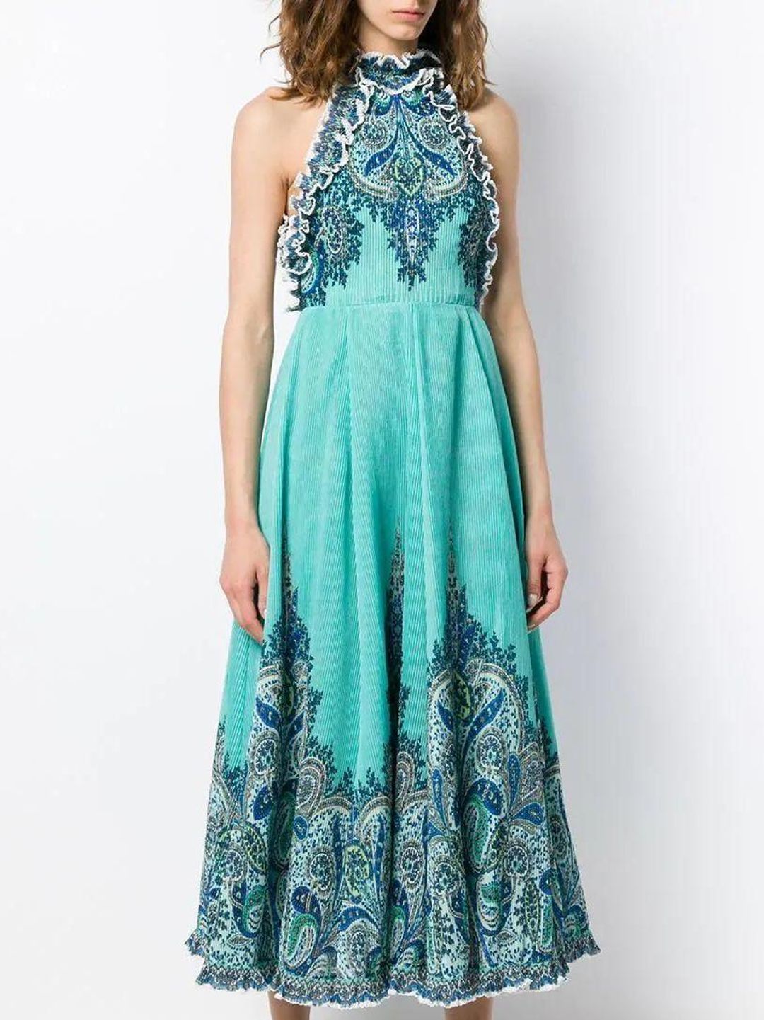 Zimmermann Moncur Ruffle Neck Pinafore Size 6 for rent on The Volte - main image