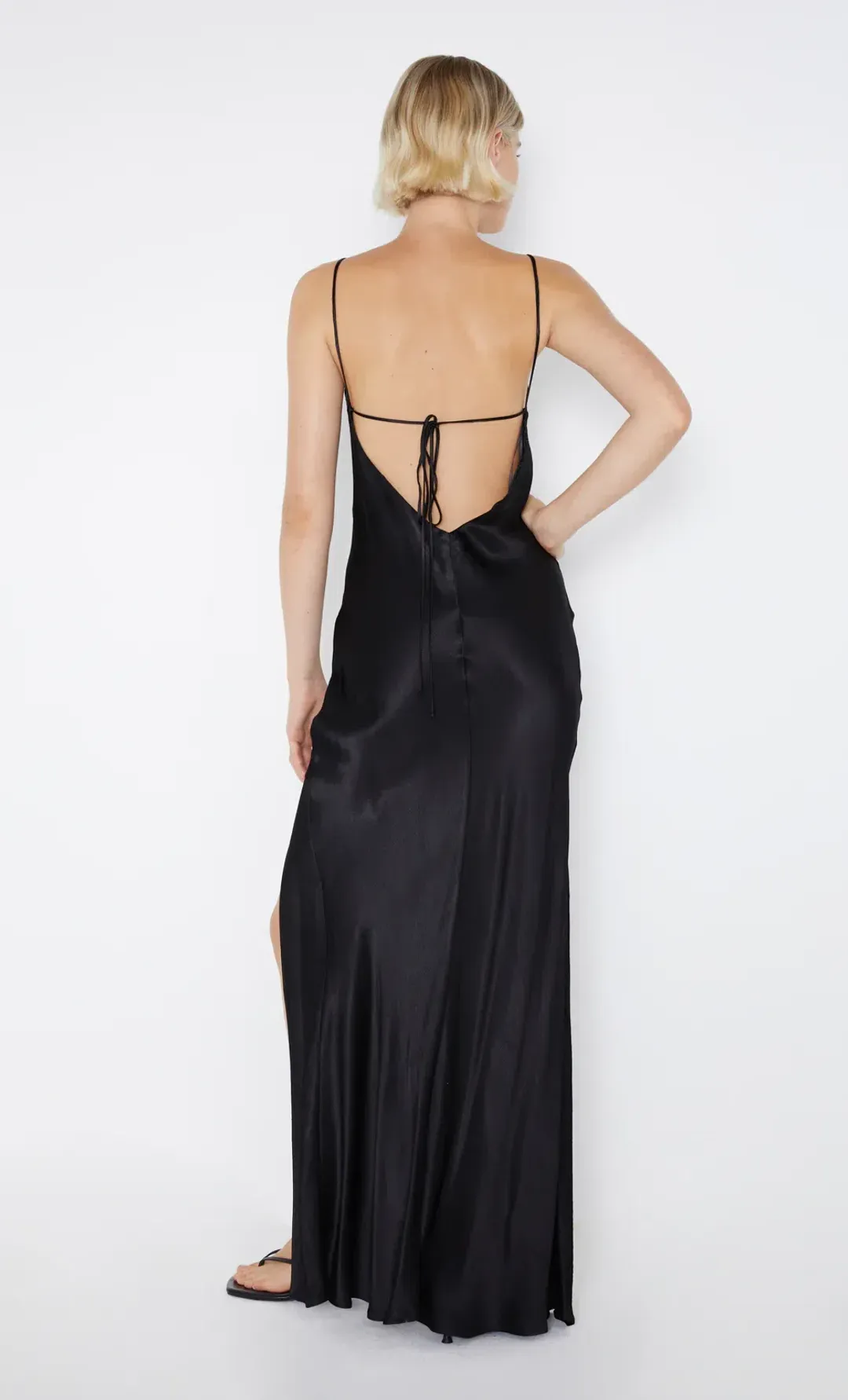 Bec & Bridge Ren Split Maxi Dress Black Size S / 8 for rent on The Volte - main image