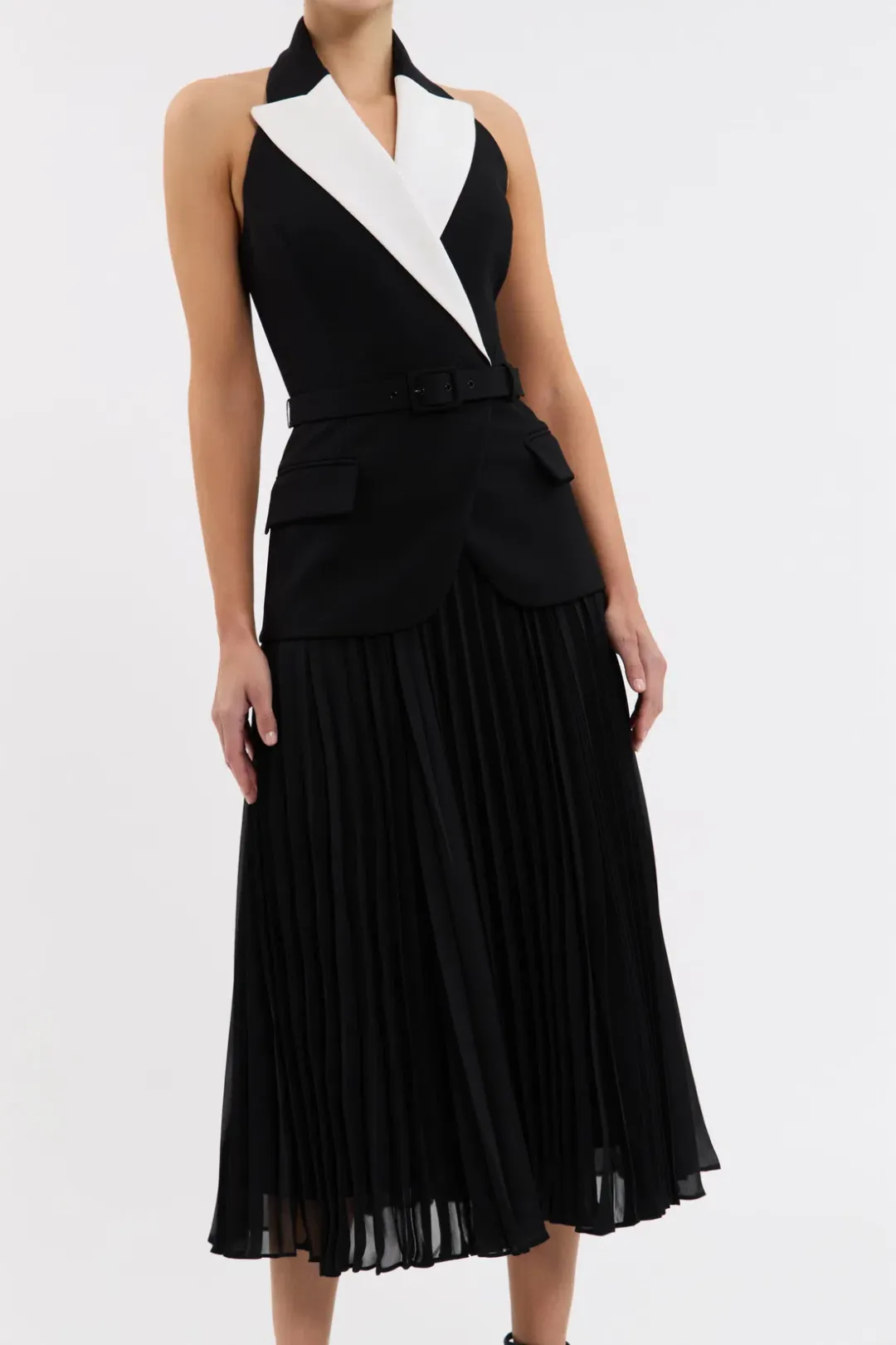Rebecca Vallance Emma Midi Dress Black Size 10 for rent on The Volte - main image