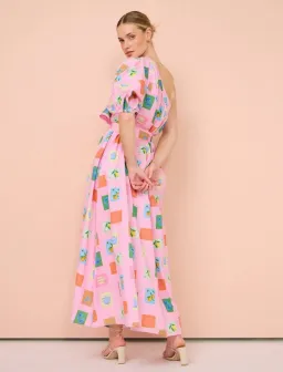 Palm Noosa Lotus Maxi Dress Pink Size 8  for rent on The Volte - image 2