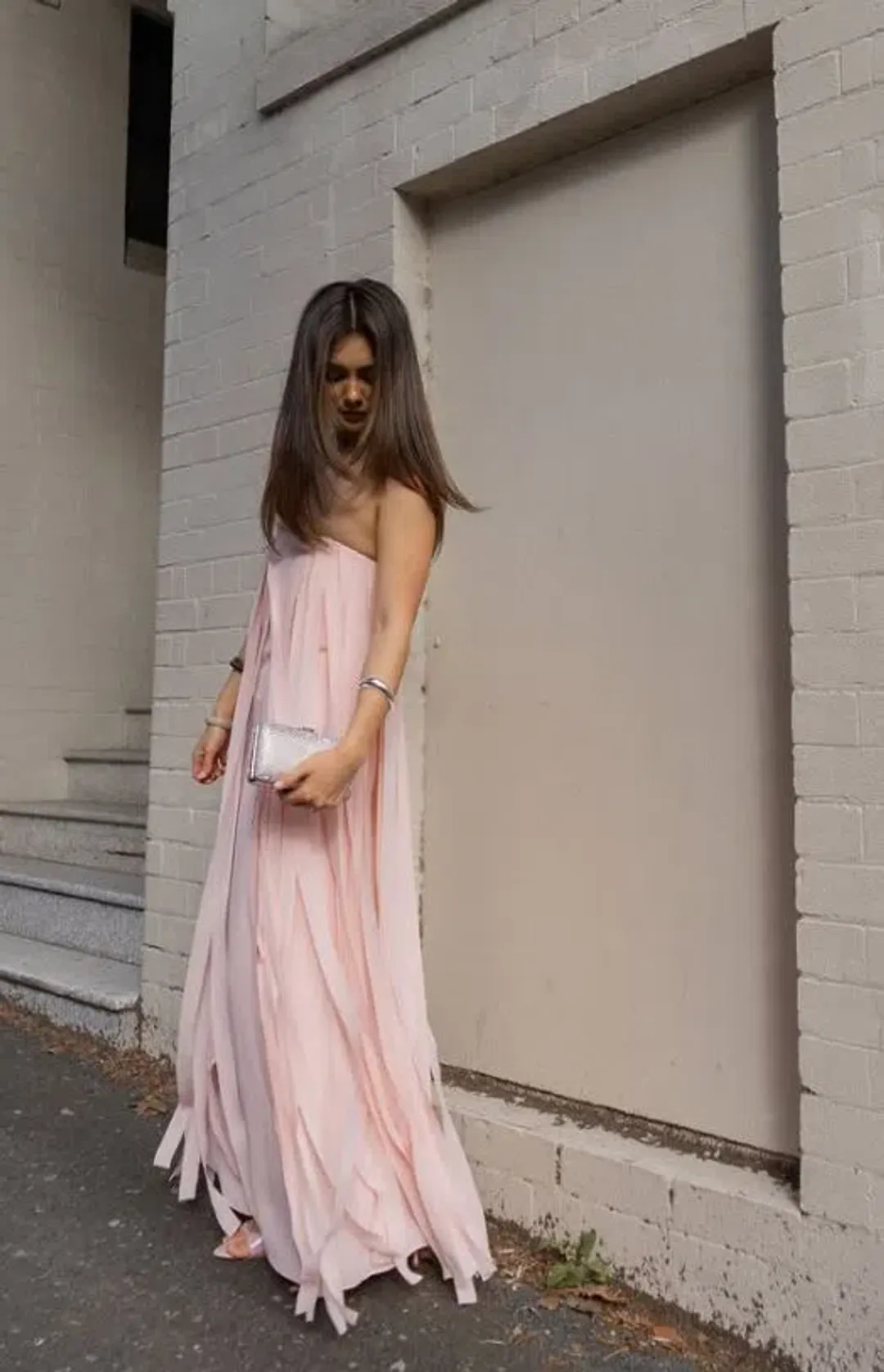 Manning Cartell Boundless Strapless Dress in Blush Size 8 for rent on The Volte - main image