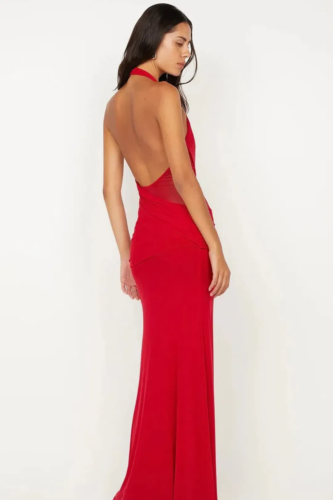 Bec & Bridge Deija Halter Maxi Red Size AU 8 for rent on The Volte - main image