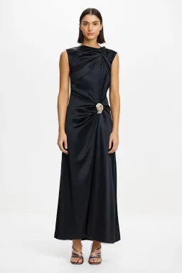 Acler Redman Maxi Dress in Black Size 10 for rent on The Volte - image 1