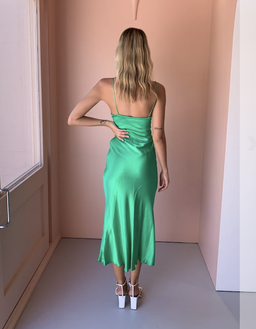 BEC & BRIDGE LOREN MIDI DRESS IN EMERALD for rent on The Volte - image 3