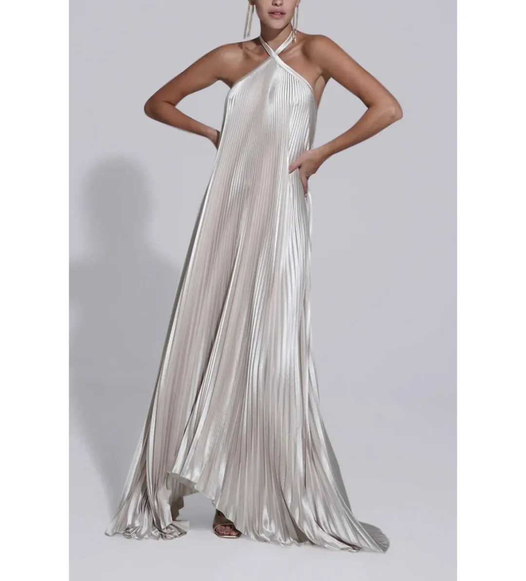 L'Idee Deesse Gown Champagne Size AU 8 for rent on The Volte - main image