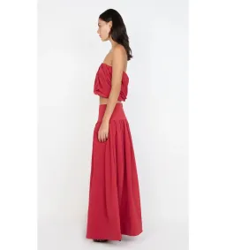 Bec & Bridge Dante Bubble Top and Maxi Skirt Set Cherry Size AU 6 for rent on The Volte - image 3