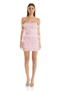 Eliya the Label Tiffany Mini Dress Pink Size S/AU 8 for rent on The Volte - image 1