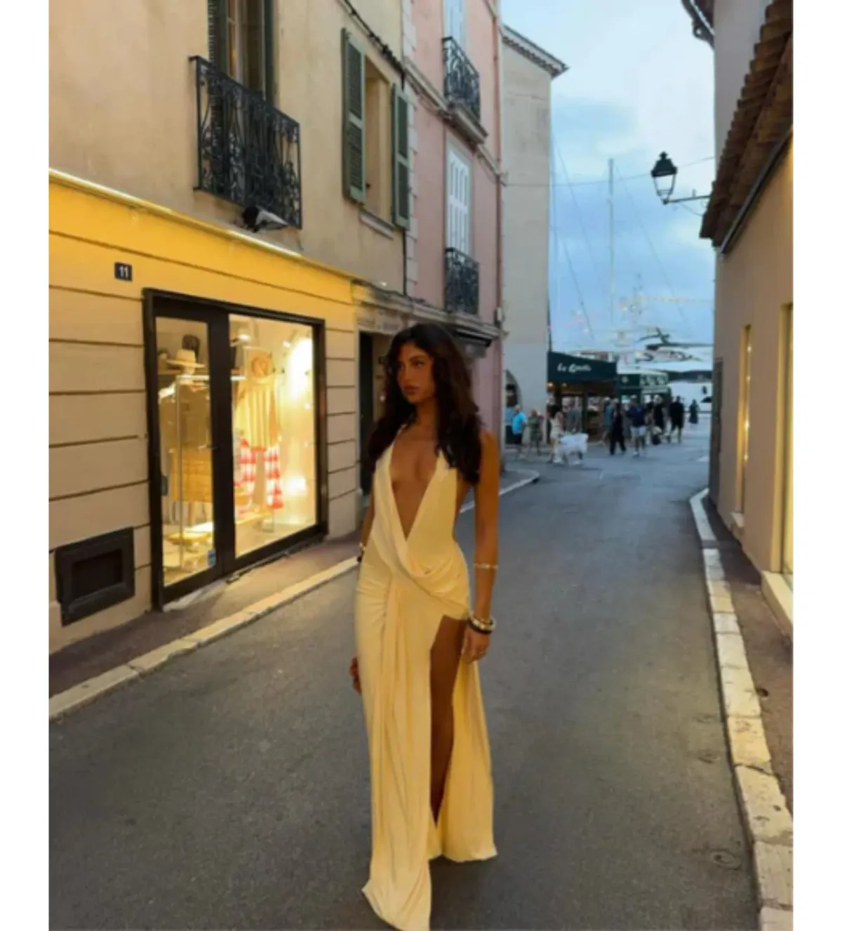 Natalie Rolt Winona Goen Maxi Dress in Lemon Size 1 /AU 8 for rent on The Volte - main image