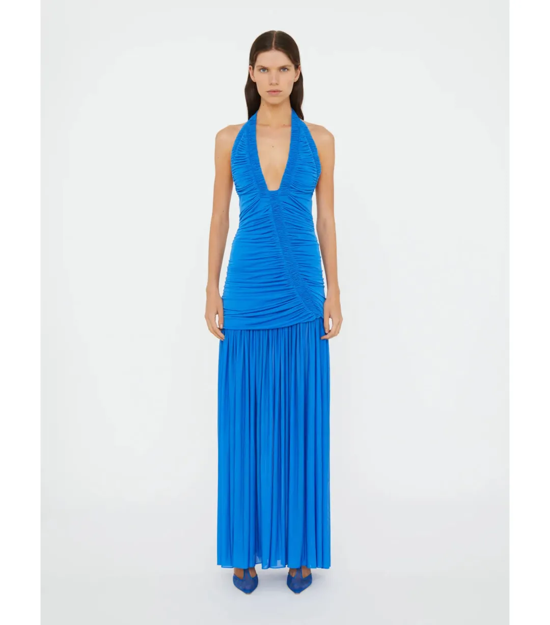 Christopher Esber Orion Maxi Gown Lapis Size AU 8 for rent on The Volte - main image
