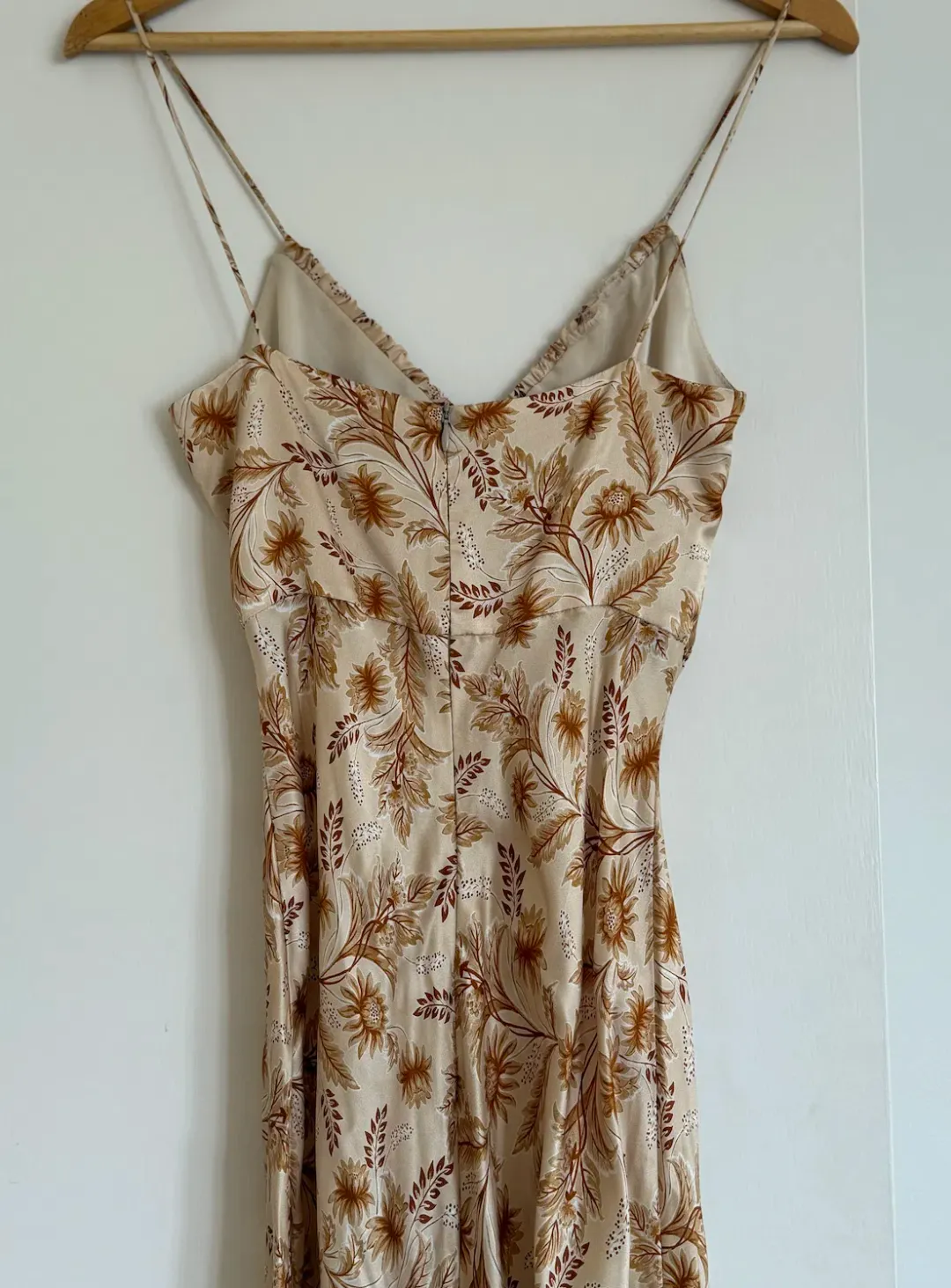 Bec & Bridge Fleetwood Midi Dress Cream Floral Size 8 for rent on The Volte - main image