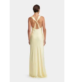 Hansel and Gretel Cameron Maxi Dress in Butter Size AU 14 for rent on The Volte - image 3