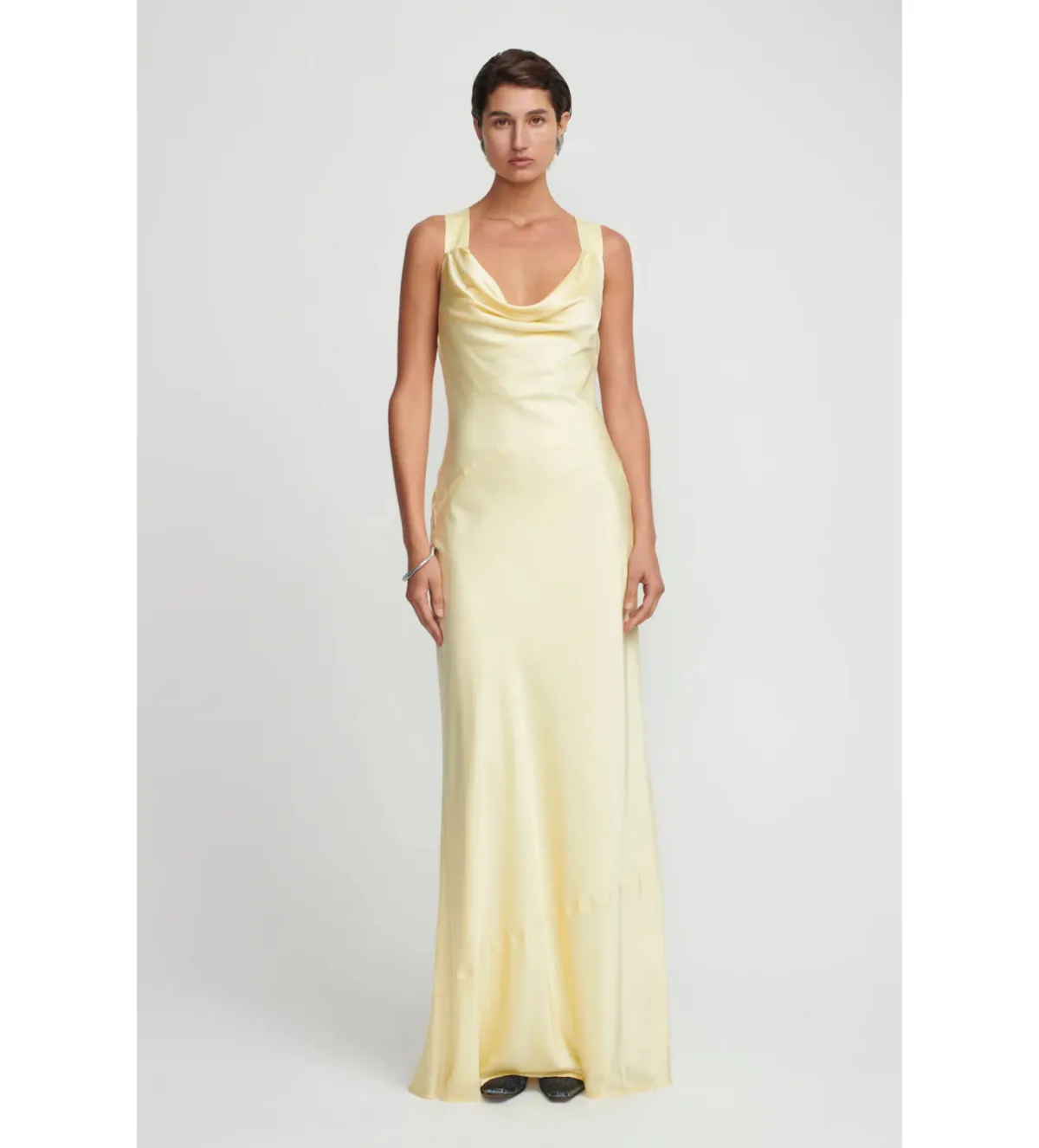 Hansel and Gretel Cameron Maxi Dress in Butter Size AU 14 for rent on The Volte - main image