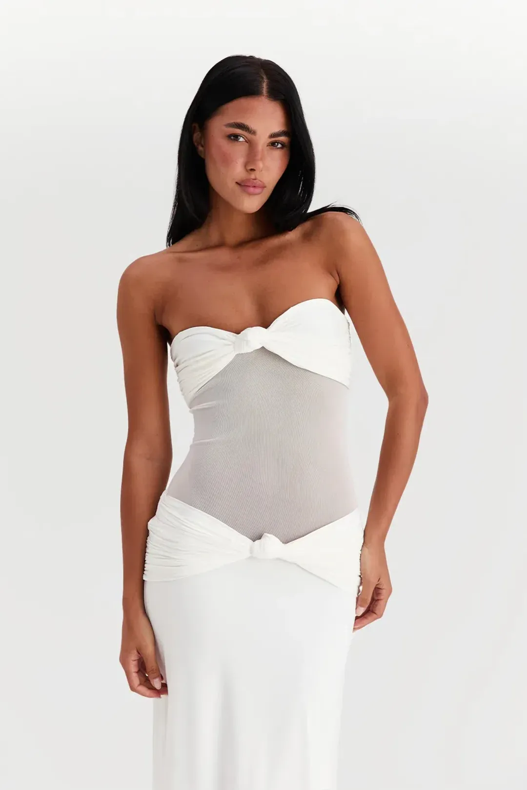 Sasha Therese Amara Maxi Dress in Ivory Size M / AU 10 for rent on The Volte - main image