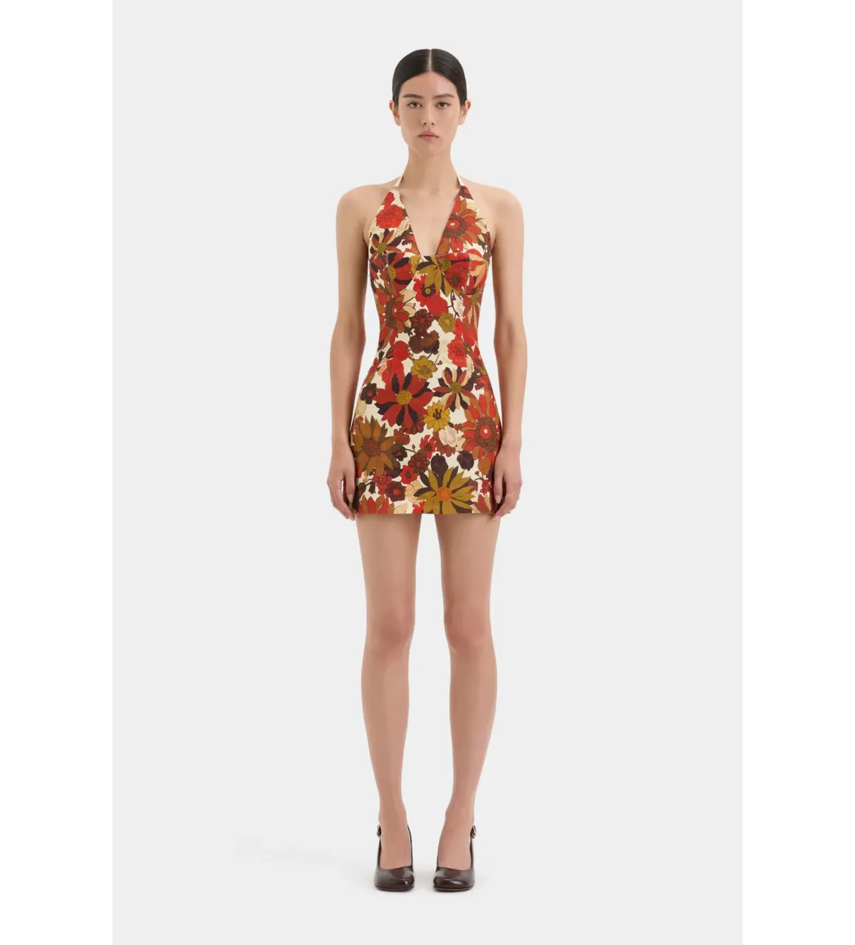 Sir The Label Castella Mini Dress Red Floral Rosso Size 1/AU 8 for rent on The Volte - main image