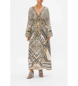 Camilla Gathered Kimono Dress in Mosaic Muse Size S / AU 10  for rent on The Volte - image 1