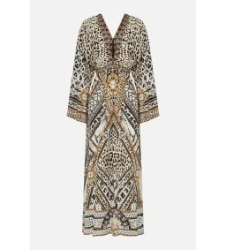 Camilla Gathered Kimono Dress in Mosaic Muse Size S / AU 10  for rent on The Volte - image 5