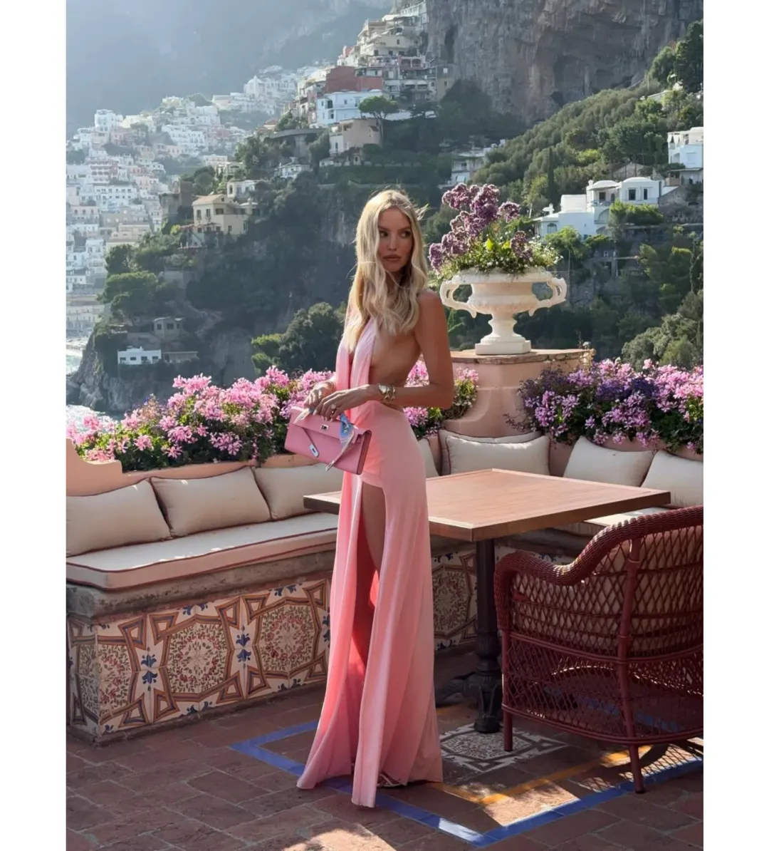 Natalie Rolt Winona Gown in Blossom Pink Size AU 6 for rent on The Volte - main image