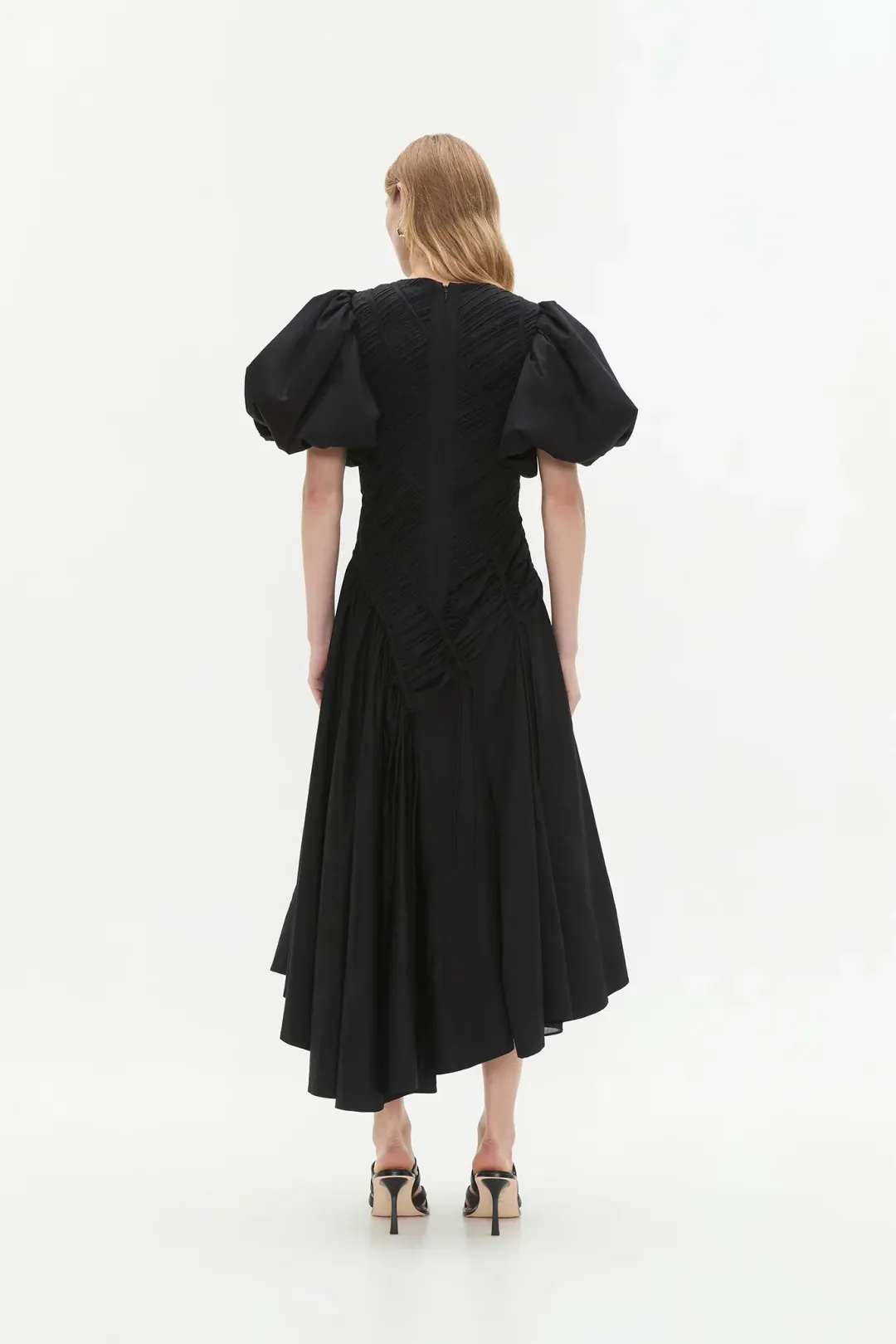 Aje Wisteria Midi Dress Black Size 12 for rent on The Volte - main image