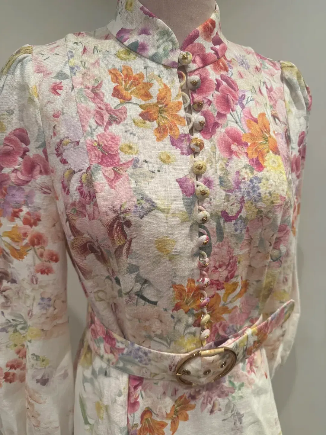 Zimmermann Natura Buttoned Mini Dress for rent on The Volte - main image
