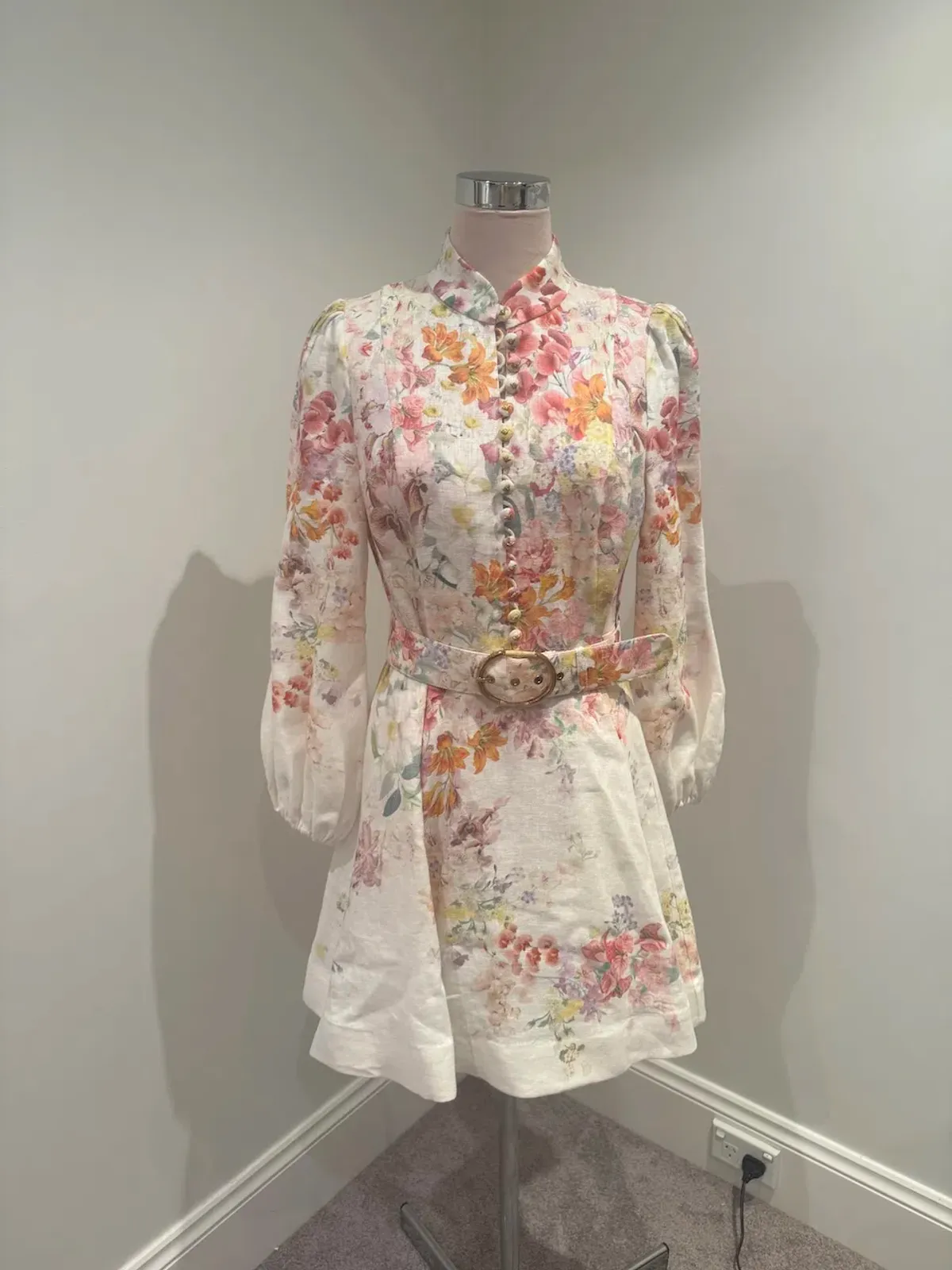 Zimmermann Natura Buttoned Mini Dress for rent on The Volte - main image