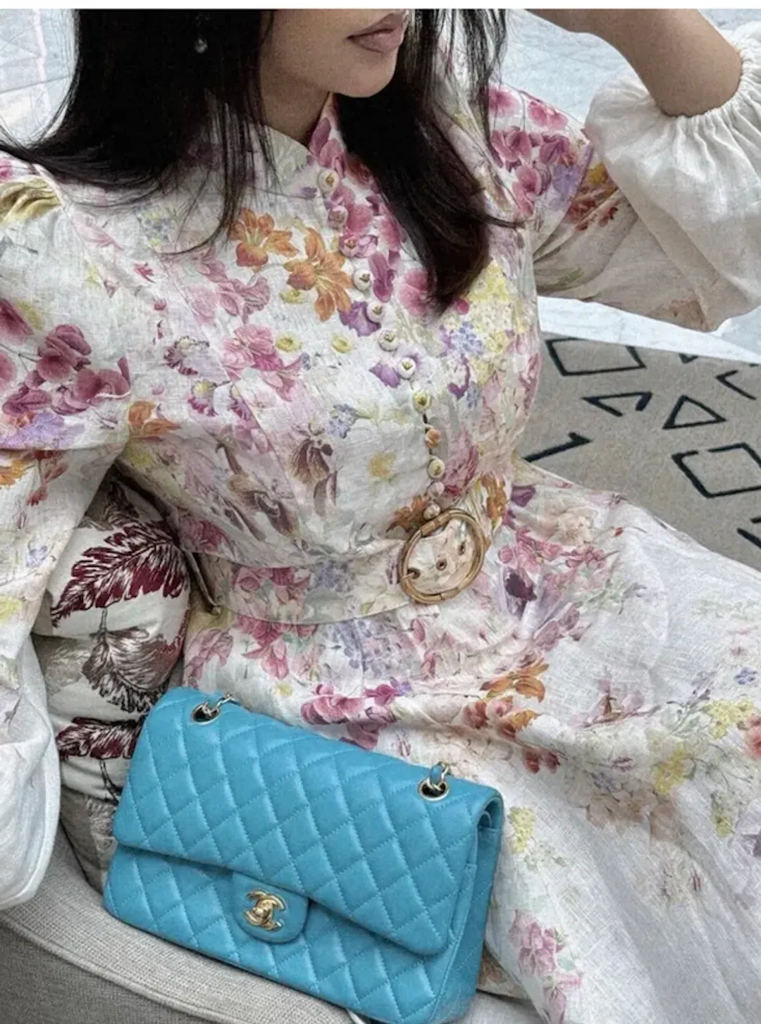 Zimmermann Natura Buttoned Mini Dress for rent on The Volte - main image
