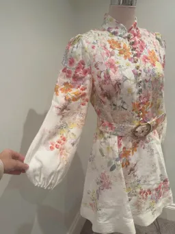Zimmermann Natura Buttoned Mini Dress for rent on The Volte - image 3