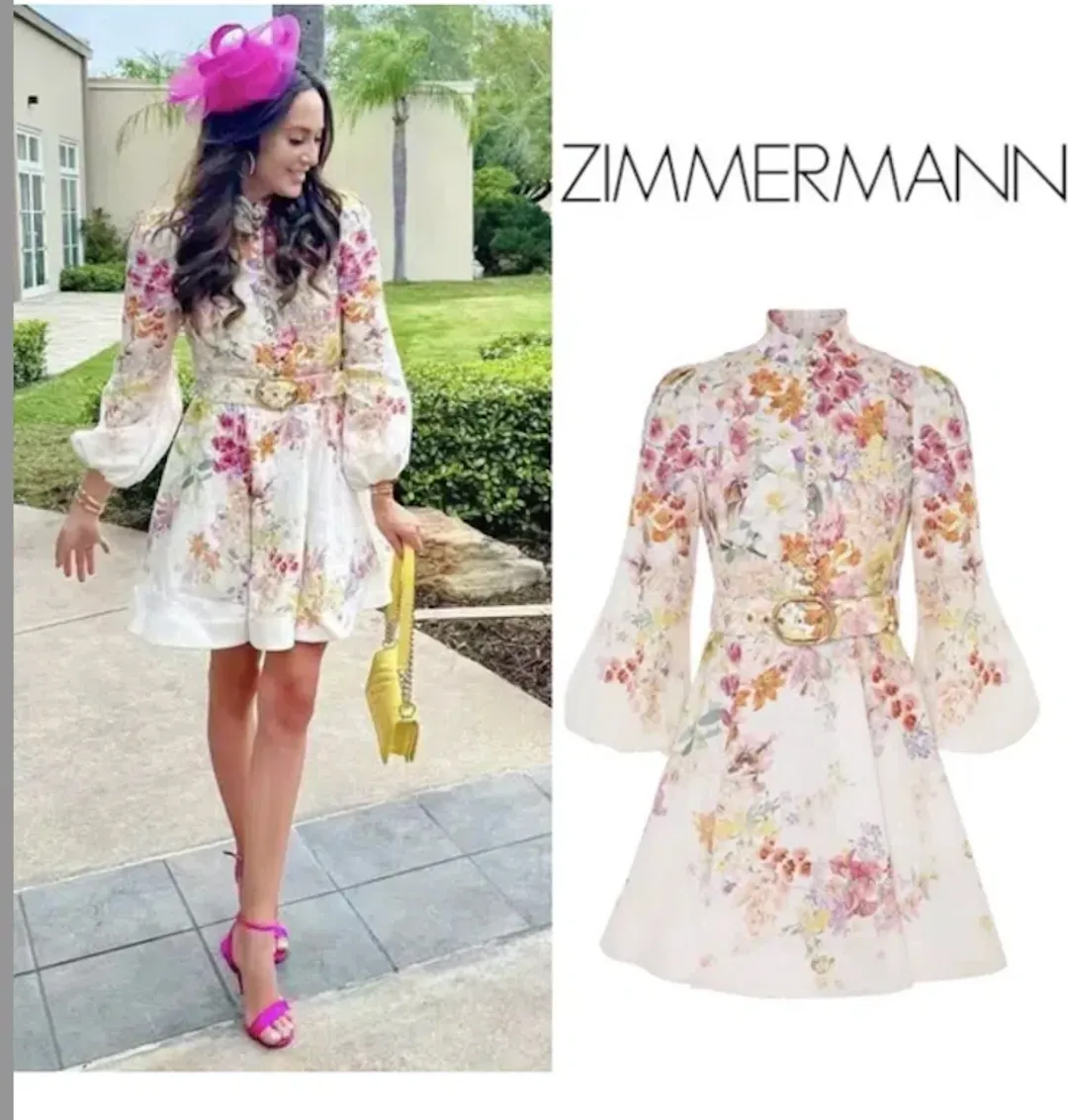 Zimmermann Natura Buttoned Mini Dress for rent on The Volte - main image