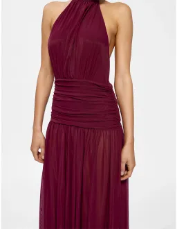Effie Kats Verity Gown Burgundy Size 8 for rent on The Volte - image 4