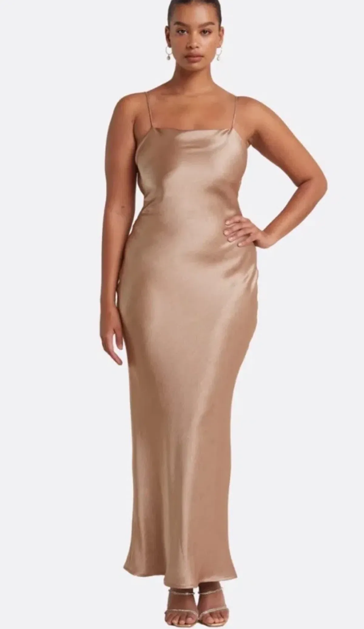 Bec & Bridge Dress The Dreamer Tie Dress In Golden Size AU 10 for rent on The Volte - main image