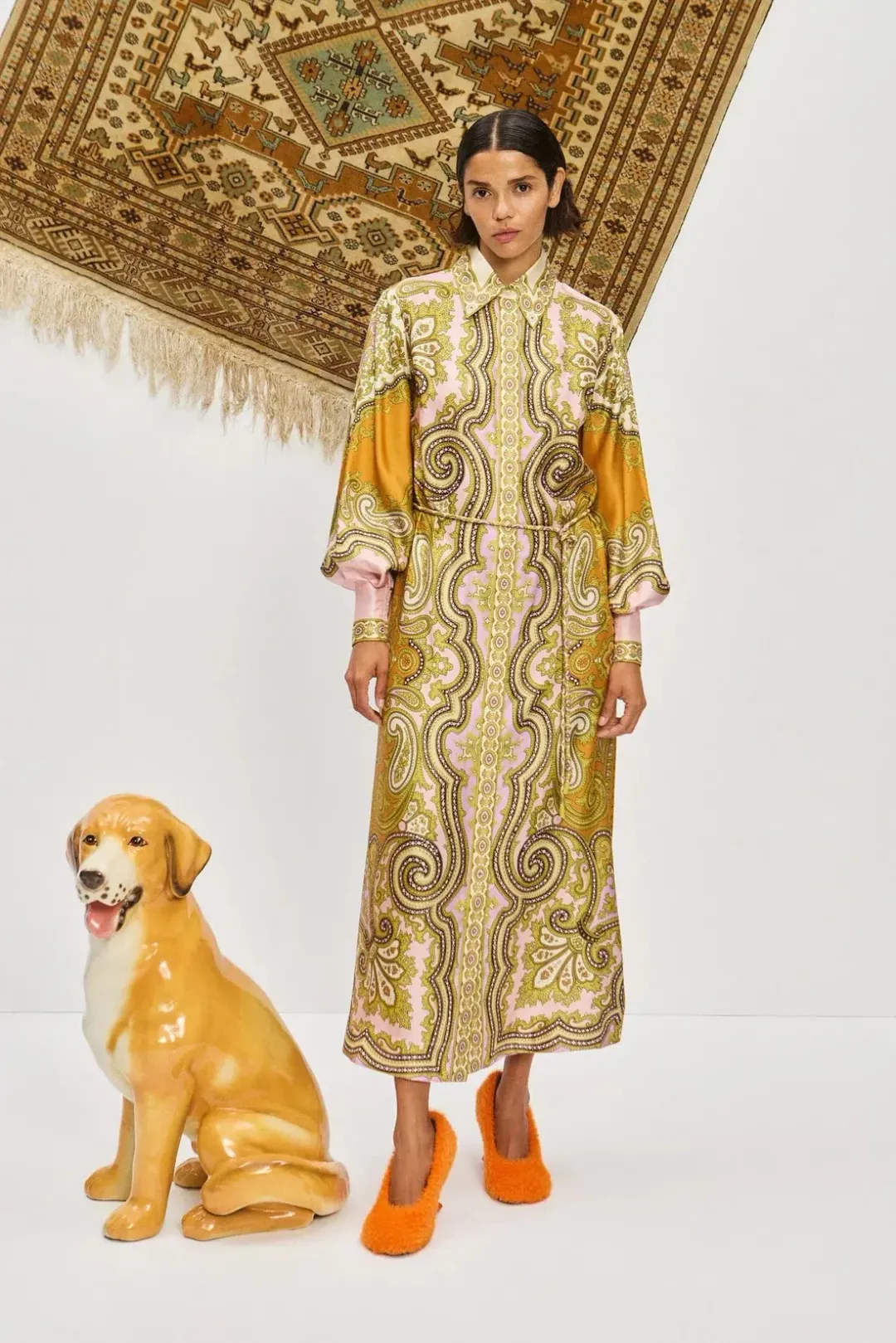 Alemais Clemenza Shirtdress Multi Print Size 16 for rent on The Volte - main image