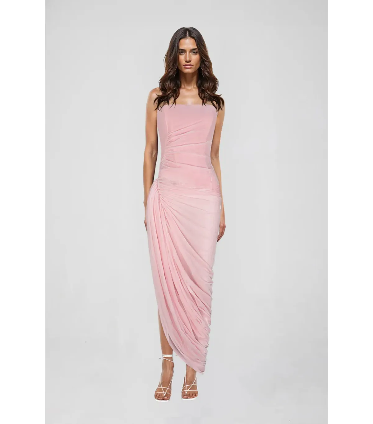Atoir Valerie Midi Gown Vintage Pink Size AU 8 for rent on The Volte - main image